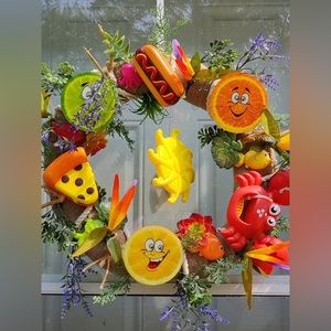 Handmade summer wreath